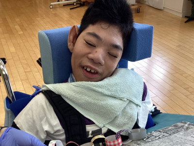 颯太さん　笑顔
